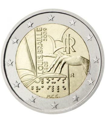 moneda conmemorativa 2 euros Italia 2009.