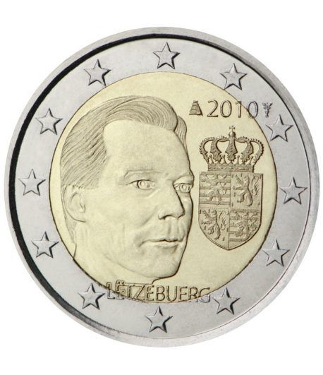 moneda conmemorativa 2 euros Luxemburgo 2010.