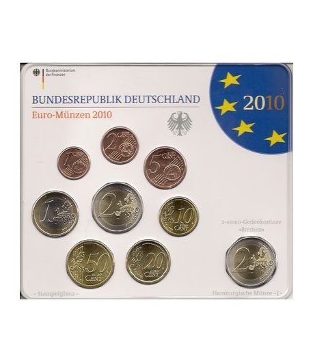 Cartera oficial euroset Alemania 2010 (5 cecas).