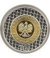 Moneda de plata 10z Polonia 2006. FIFA. Bimetalica.