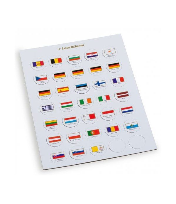 LEUCHTTURM Fichas de Banderas EURO. CAPS26 Accesorios varios - 4