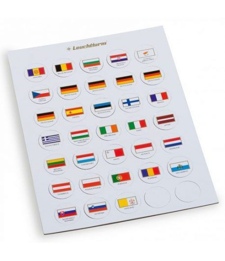 LEUCHTTURM Fichas de Banderas EURO. CAPS26