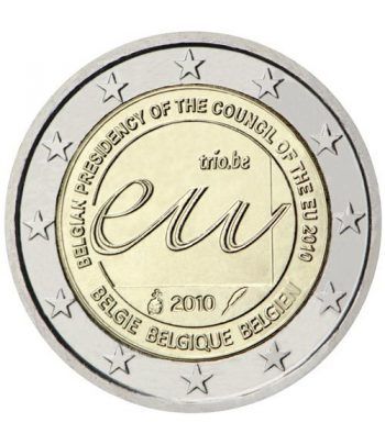 moneda conmemorativa 2 euros Belgica 2010.