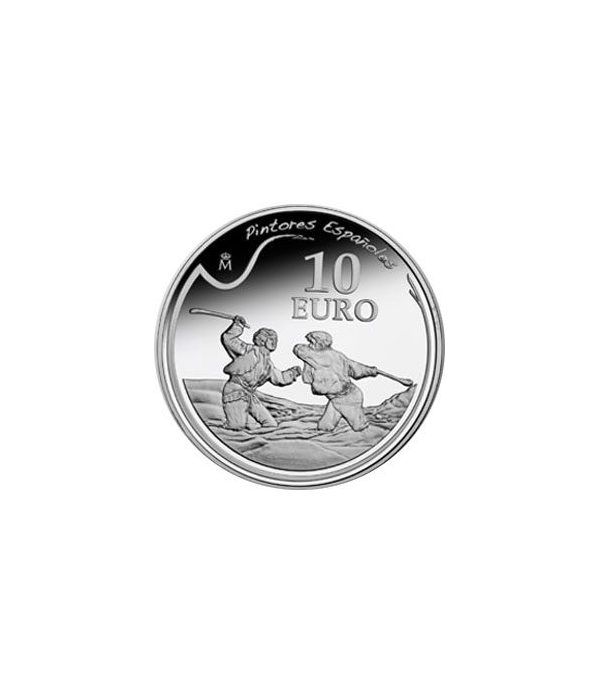 Moneda 2010 Goya "Duelo a garrotazos" 10 euros. Plata.