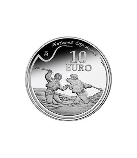 Moneda 2010 Goya "Duelo a garrotazos" 10 euros. Plata.