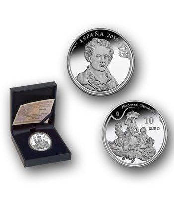 Moneda 2010 Goya "La Vendimia" 10 euros. Plata.