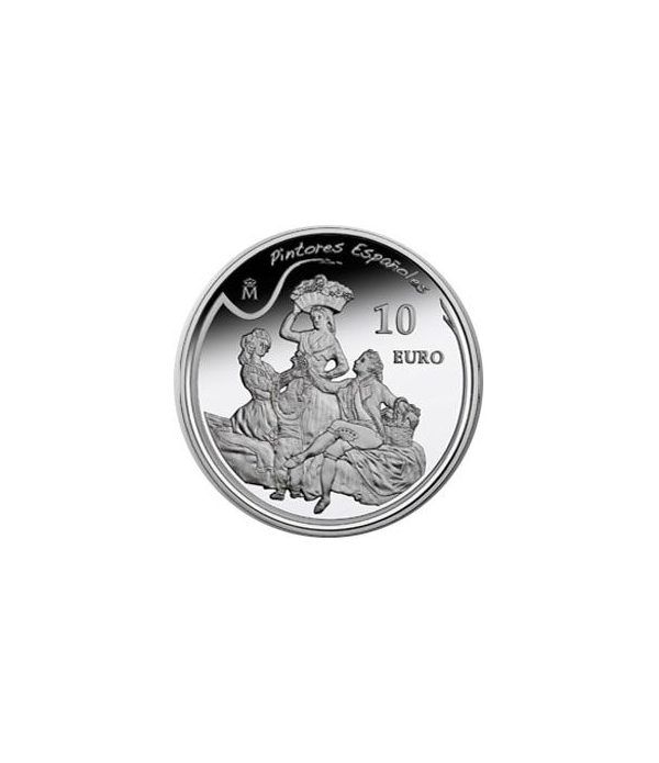 Moneda 2010 Goya "La Vendimia" 10 euros. Plata.
