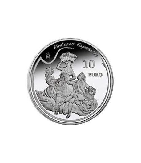 Moneda 2010 Goya "La Vendimia" 10 euros. Plata.
