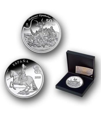 Moneda 2010 Goya "Un garrochista" 50 euros. Plata.