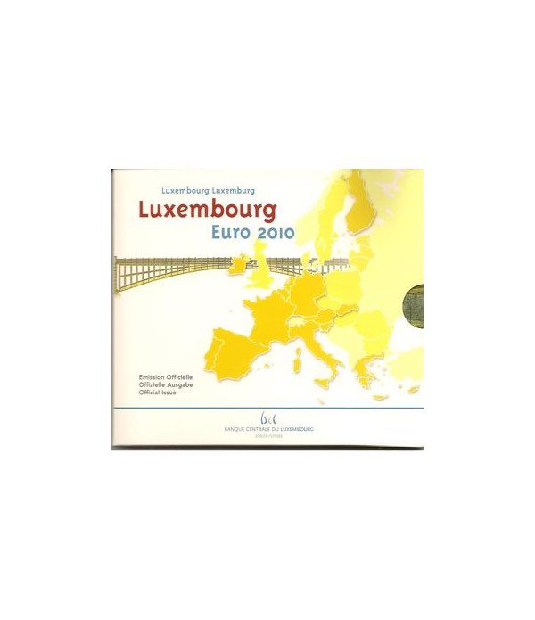 Cartera oficial euroset Luxemburgo 2010 (incluye 2€ conmemorat.)