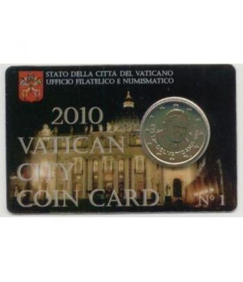 Cartera oficial euroset Vaticano 2010 (moneda 50cts.)