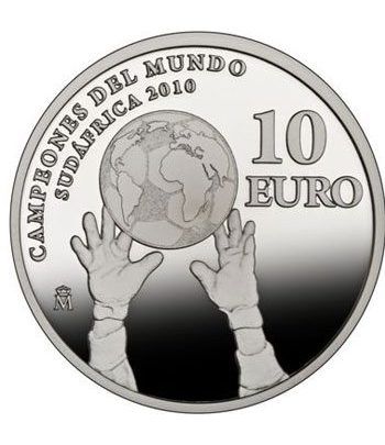 Monedas 2010 Campeones Mundo Sudafrica 2010. Estuche plata-oro