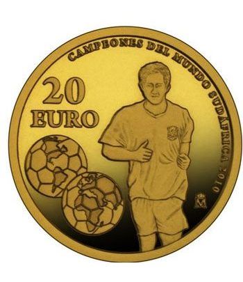 Monedas 2010 Campeones Mundo Sudafrica 2010. Estuche plata-oro