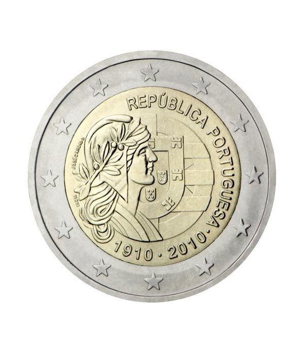 moneda conmemorativa 2 euros Portugal 2010.