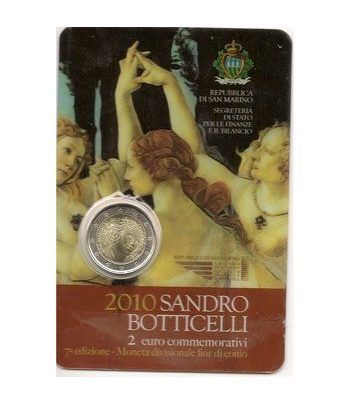 moneda 2 euros San Marino 2010 Sandro Botticelli