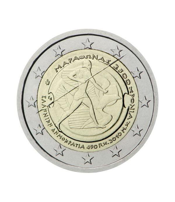 moneda conmemorativa 2 euros Grecia 2010.