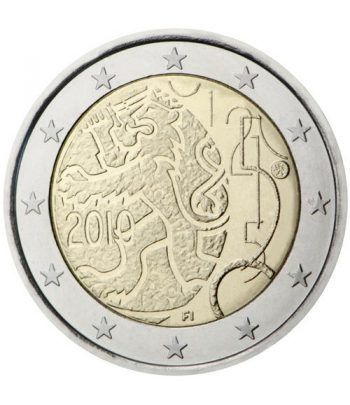 moneda conmemorativa 2 euros Finlandia 2010.