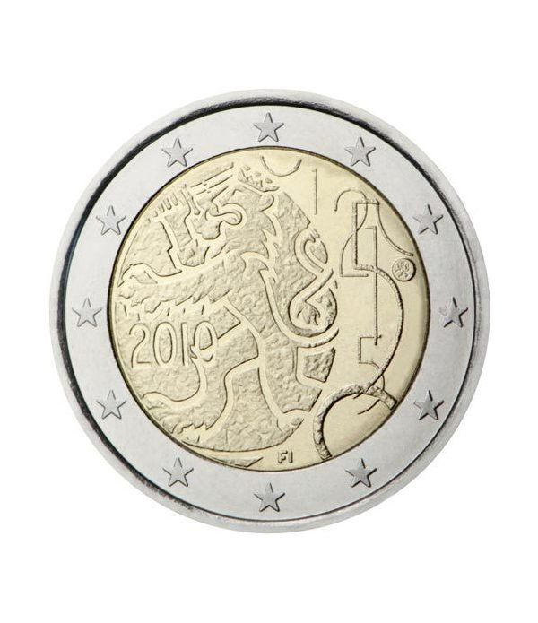moneda 2 euros Finlandia 2010 Decreto 1860.