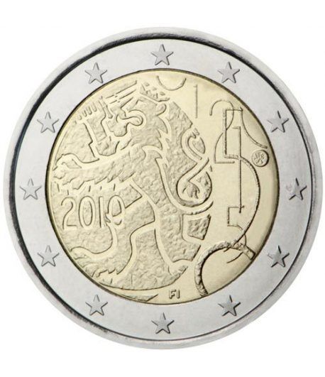 moneda 2 euros Finlandia 2010 Decreto 1860.