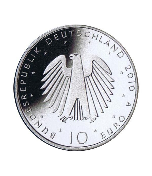 moneda Alemania 10 Euros 2010 A. Unificación alemana.  - 2