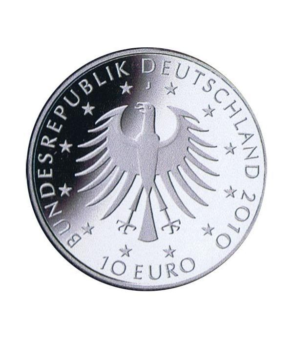 moneda Alemania 10 Euros 2010 J. Robert Schumann.  - 2