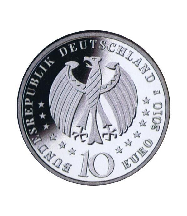moneda Alemania 10 Euros 2010 F. Porcelana.  - 2