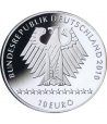 moneda Alemania 10 Euros 2010 Ski Alpino. Plata.