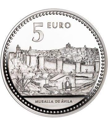 Moneda 2010 Capitales de provincia. Avila. 5 euros. Plata