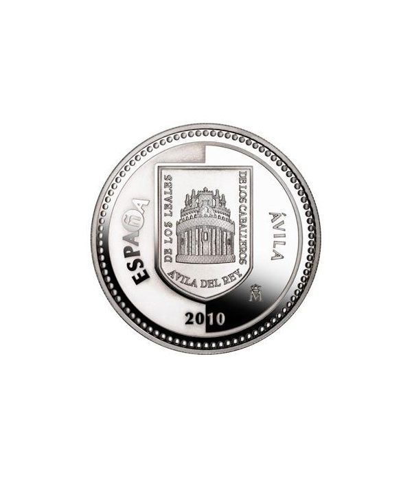 Moneda 2010 Capitales de provincia. Avila. 5 euros. Plata  - 4