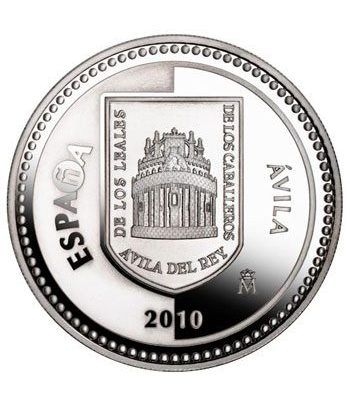 Moneda 2010 Capitales de provincia. Avila. 5 euros. Plata  - 1