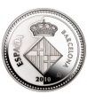 Moneda 2010 Capitales de provincia. Barcelona. 5 euros. Plata