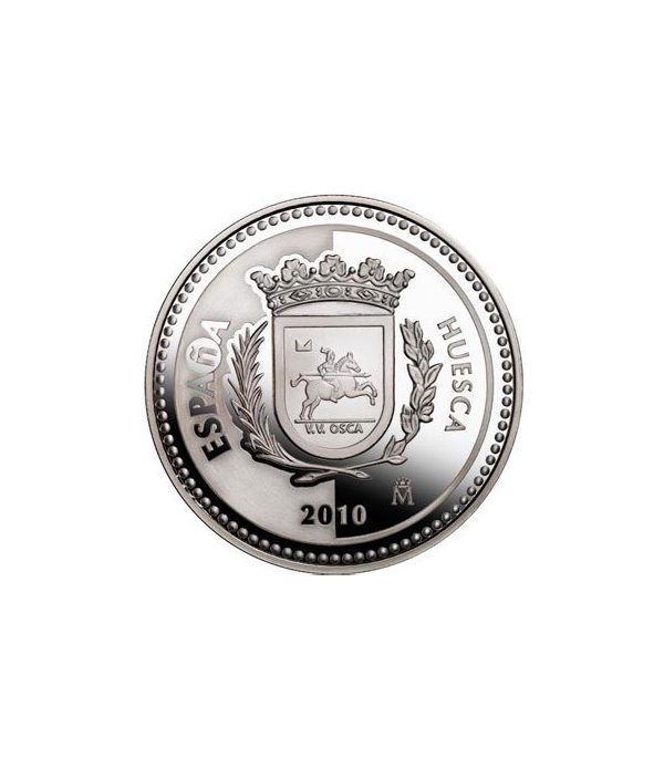 Moneda 2010 Capitales de provincia. Huesca. 5 euros. Plata  - 1