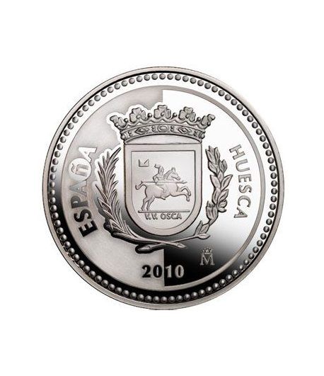 Moneda 2010 Capitales de provincia. Huesca. 5 euros. Plata