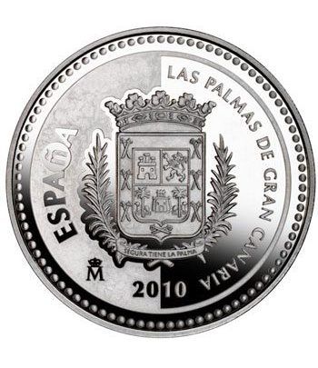 Moneda 2010 Capitales de provincia. Las Palmas. 5 euros. Plata