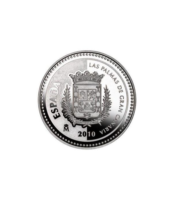 Moneda 2010 Capitales de provincia. Las Palmas. 5 euros. Plata