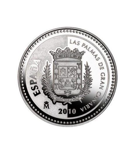 Moneda 2010 Capitales de provincia. Las Palmas. 5 euros. Plata