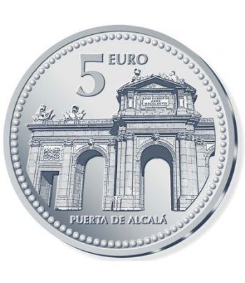 Moneda 2010 Capitales de provincia. Madrid. 5 euros. Plata