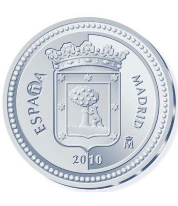 Moneda 2010 Capitales de provincia. Madrid. 5 euros. Plata