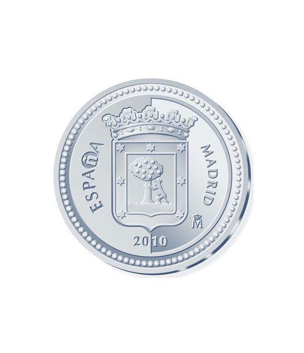 Moneda 2010 Capitales de provincia. Madrid. 5 euros. Plata