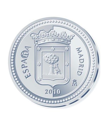 Moneda 2010 Capitales de provincia. Madrid. 5 euros. Plata