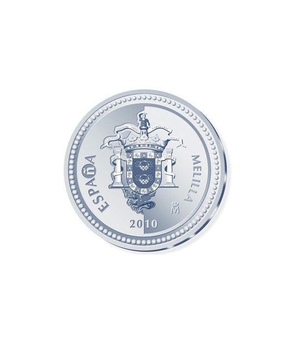 Moneda 2010 Capitales de provincia. Melilla. 5 euros. Plata  - 4