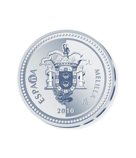 Moneda 2010 Capitales de provincia. Melilla. 5 euros. Plata