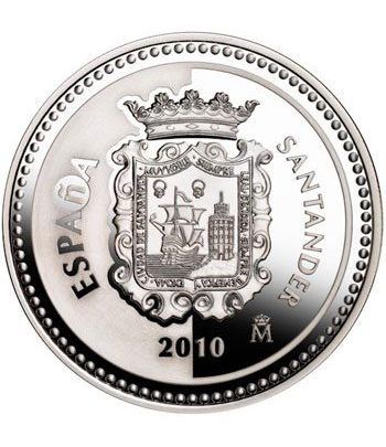 Moneda 2010 Capitales de provincia. Santander. 5 euros. Plata