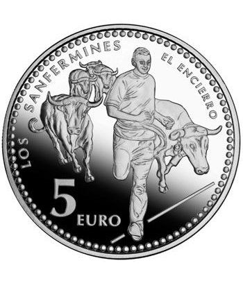 Moneda 2010 Capitales de provincia. Pamplona. 5 euros. Plata