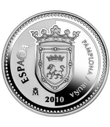 Moneda 2010 Capitales de provincia. Pamplona. 5 euros. Plata  - 1
