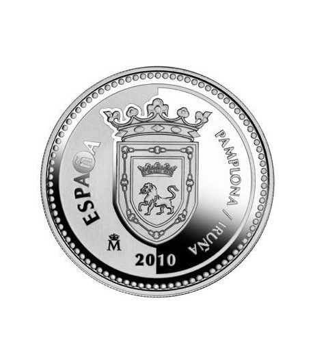 Moneda 2010 Capitales de provincia. Pamplona. 5 euros. Plata