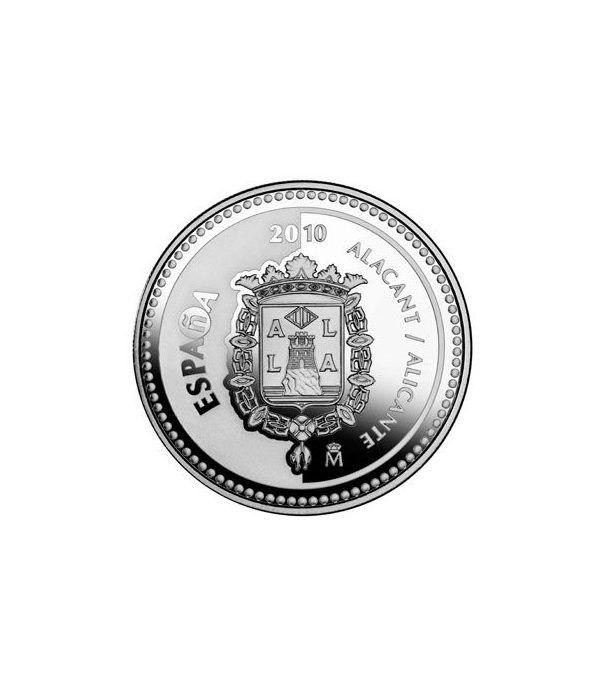 Moneda 2010 Capitales de provincia. Alicante. 5 euros. Plata  - 4