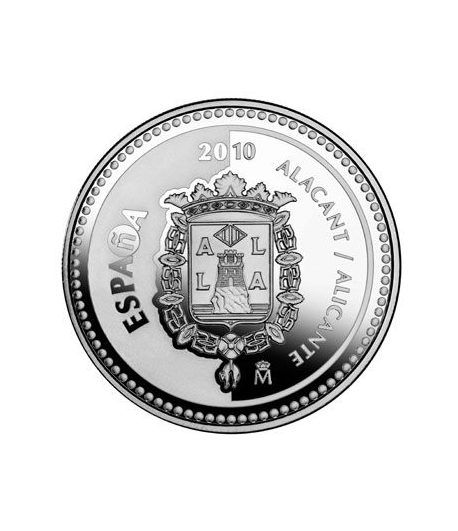 Moneda 2010 Capitales de provincia. Alicante. 5 euros. Plata