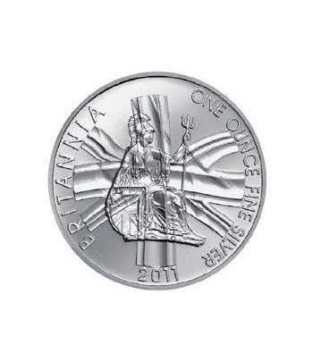 Moneda de plata Britannia 2 Pounds Inglaterra 2011.  - 2