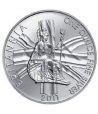 Moneda de plata Britannia 2 Pounds Inglaterra 2011.